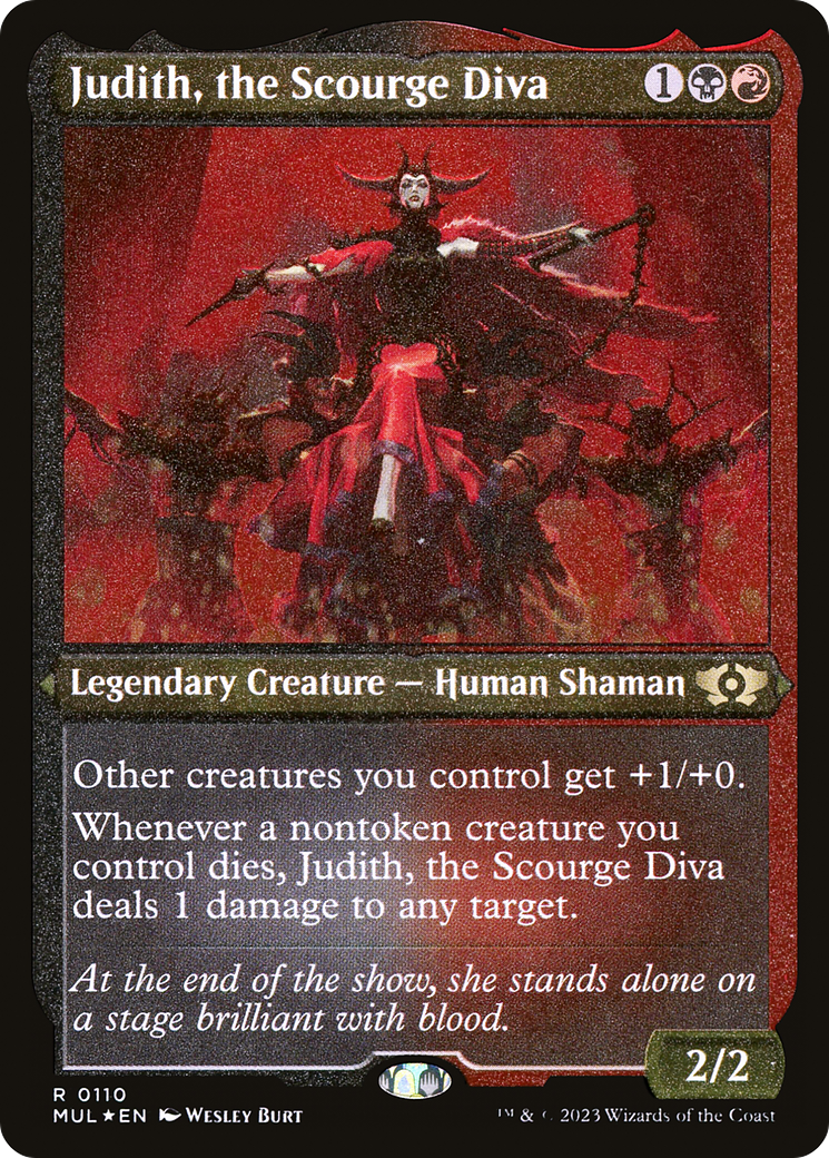 Judith, the Scourge Diva (Foil Etched) [Multiverse Legends] | Card Merchant Takapuna