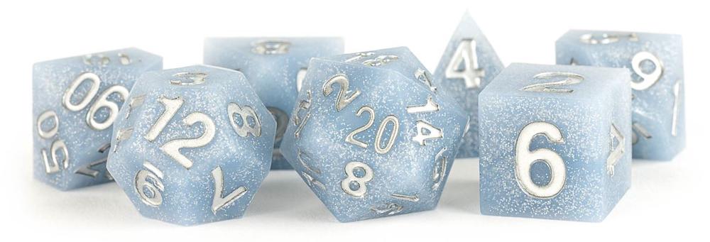 Glacial Debris - Sharp edge silicone rubber dice set | Card Merchant Takapuna