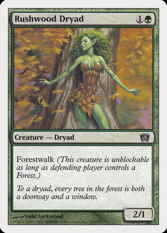 Rushwood Dryad [Eighth Edition] | Card Merchant Takapuna