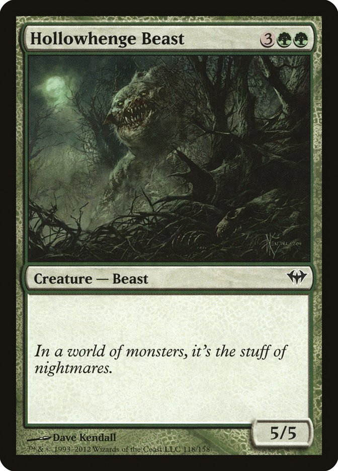 Hollowhenge Beast [Dark Ascension] | Card Merchant Takapuna