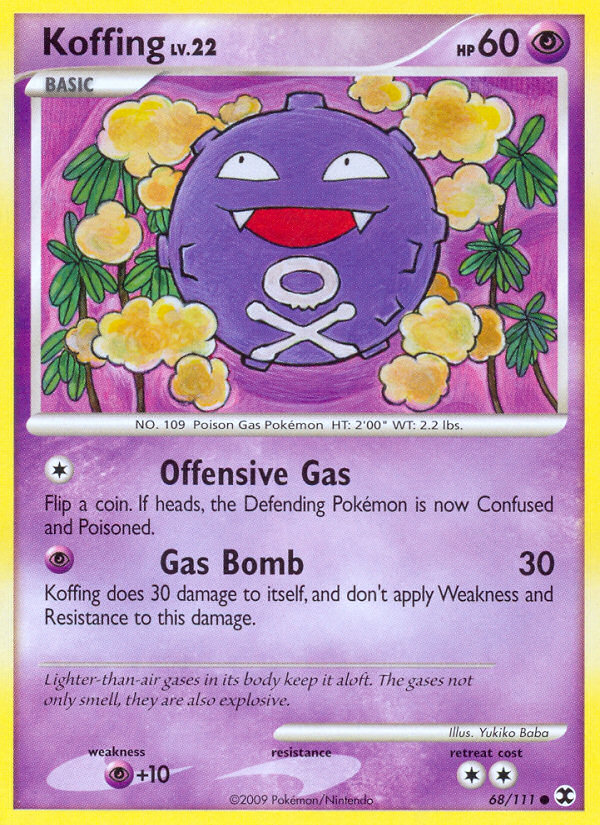 Koffing (68/111) [Platinum: Rising Rivals] | Card Merchant Takapuna