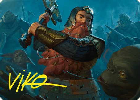 Gimli, Counter of Kills Art Card (10/81) [The Lord of the Rings: Tales of Middle-earth Art Series] | Card Merchant Takapuna