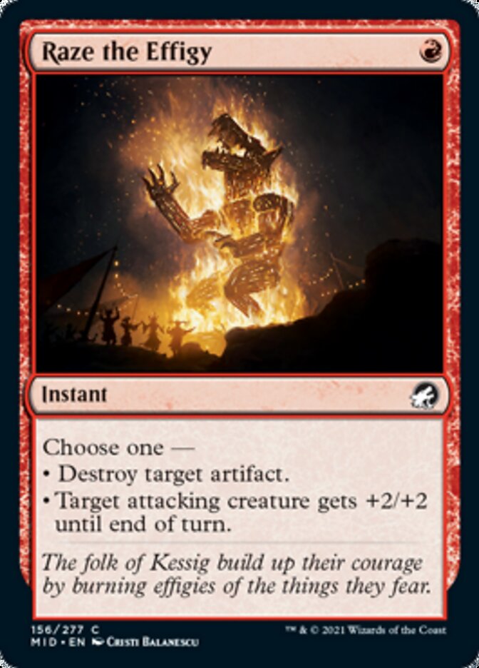 Raze the Effigy [Innistrad: Midnight Hunt] | Card Merchant Takapuna