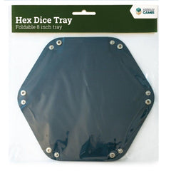 LPG Hex Foldable Dice Tray 8" Blue | Card Merchant Takapuna