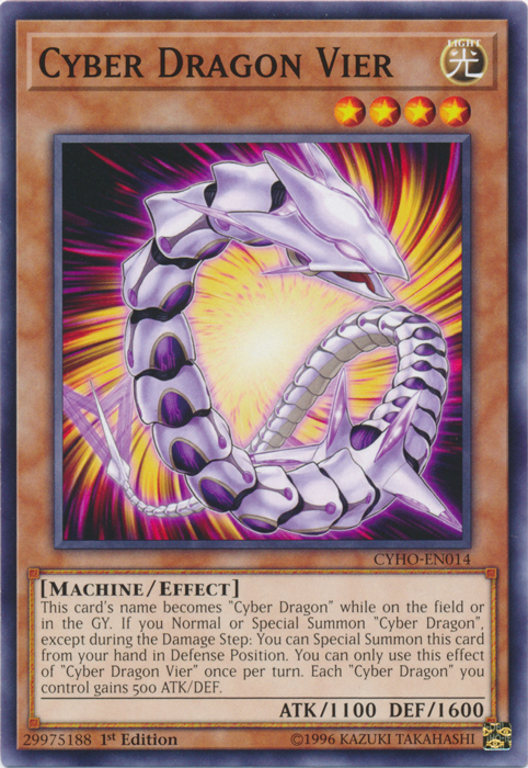 Cyber Dragon Vier [CYHO-EN014] Common | Card Merchant Takapuna