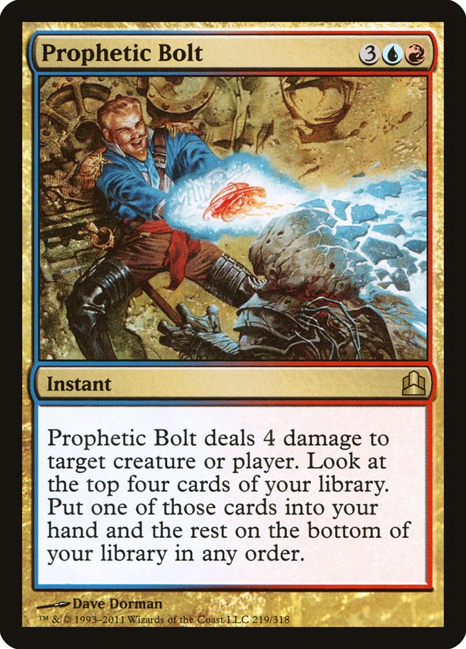 Prophetic Bolt [Commander 2011] | Card Merchant Takapuna