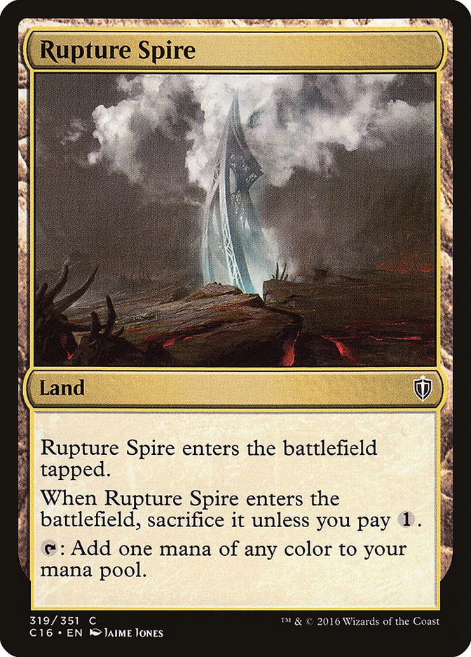 Rupture Spire [Commander 2016] | Card Merchant Takapuna