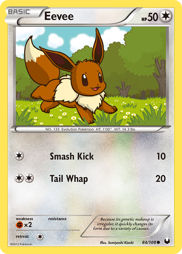 Eevee (84/108) [Black & White: Dark Explorers] | Card Merchant Takapuna