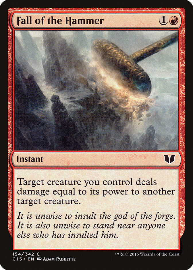Fall of the Hammer [Commander 2015] | Card Merchant Takapuna