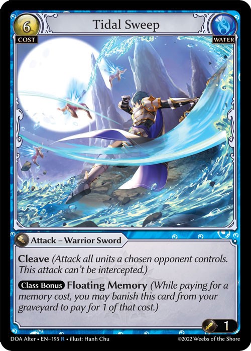 Tidal Sweep (195) [Dawn of Ashes: Alter Edition] | Card Merchant Takapuna
