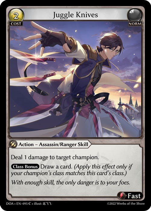 Juggle Knives (095) [Dawn of Ashes: 1st Edition] | Card Merchant Takapuna