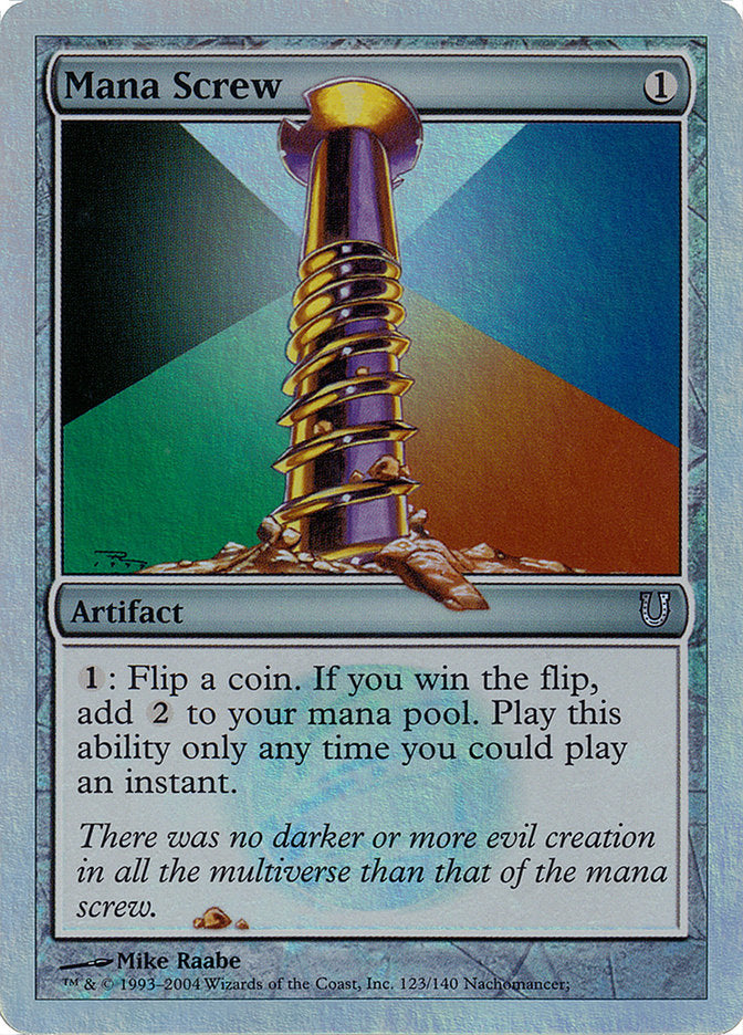 Mana Screw (Alternate Foil) [Unhinged] | Card Merchant Takapuna