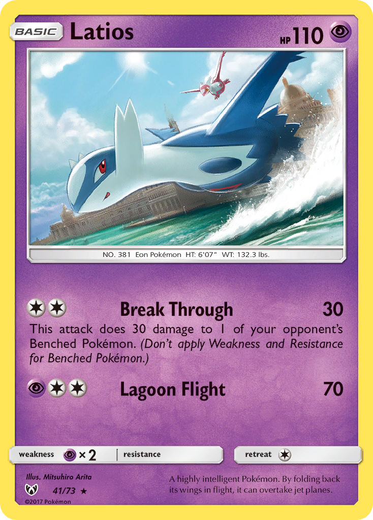 Latios (41/73) [Sun & Moon: Shining Legends] | Card Merchant Takapuna