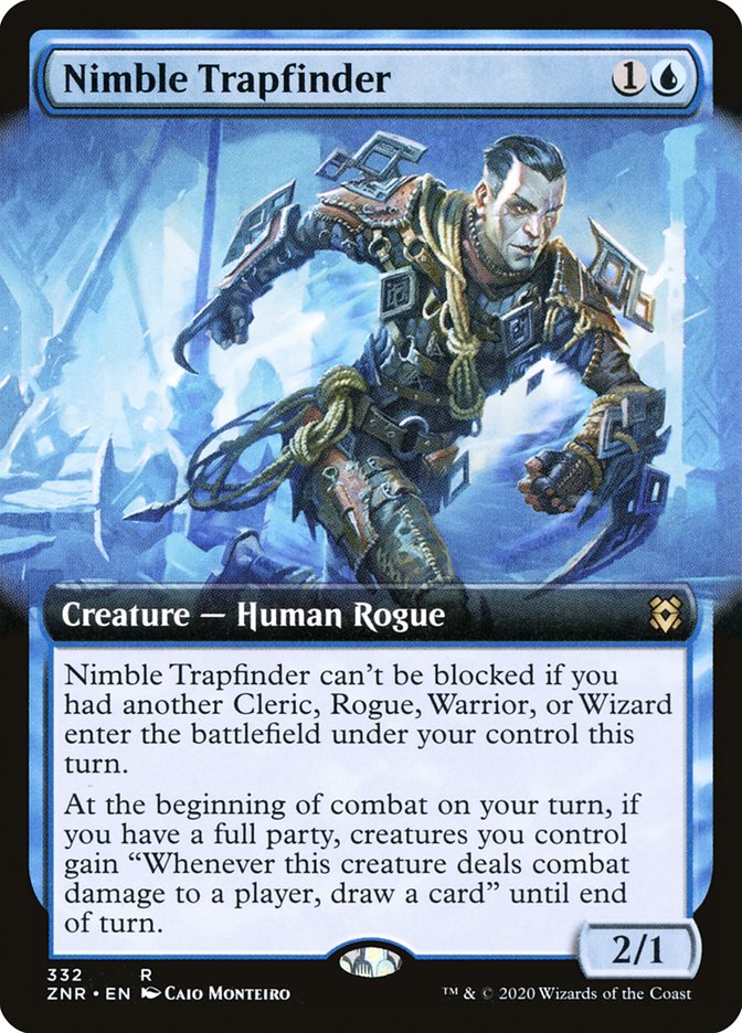 Nimble Trapfinder (Extended Art) [Zendikar Rising] | Card Merchant Takapuna