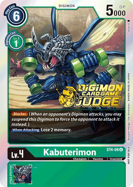 Kabuterimon [ST4-08] (Judge Pack 1) [Starter Deck: Giga Green Promos] | Card Merchant Takapuna