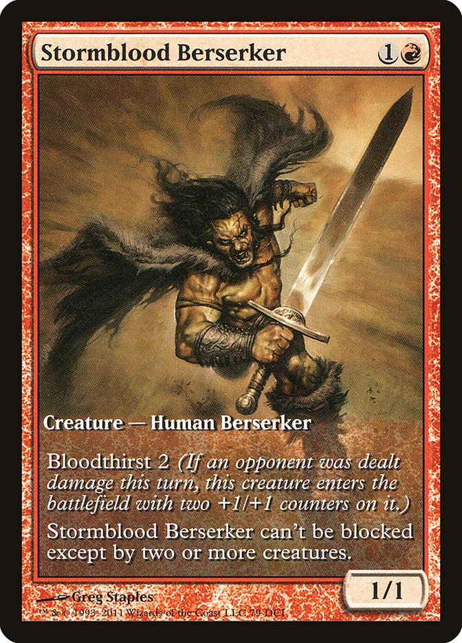 Stormblood Berserker (Extended Art) [Magic 2012 Promos] | Card Merchant Takapuna