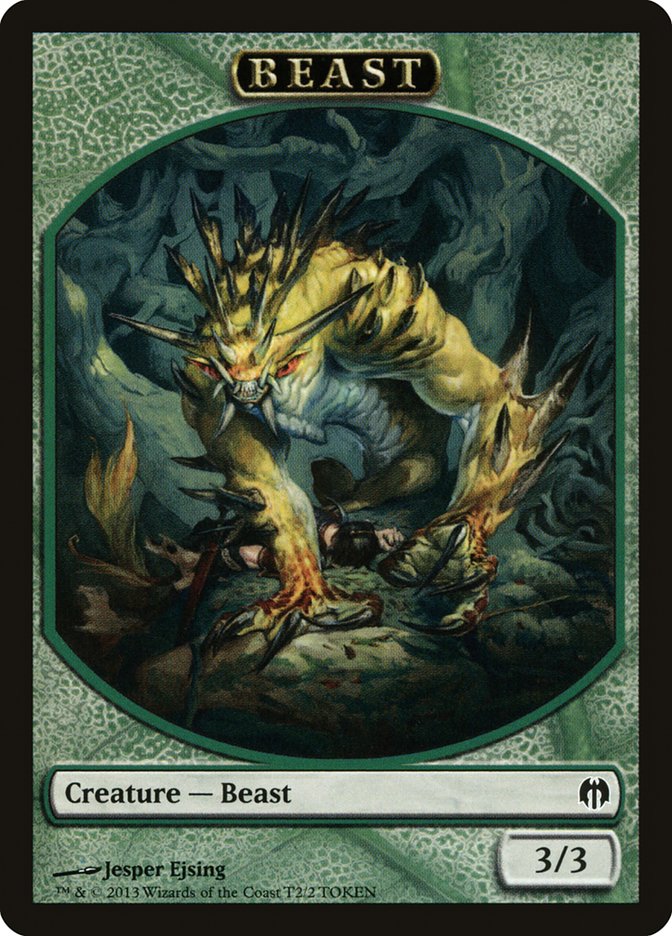 Beast Token [Duel Decks: Heroes vs. Monsters Tokens] | Card Merchant Takapuna