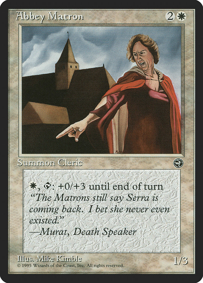 Abbey Matron (Murat Flavor Text) [Homelands] | Card Merchant Takapuna