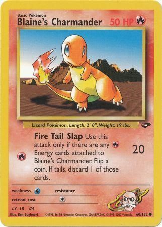 Blaine's Charmander (60/132) [Gym Challenge Unlimited] | Card Merchant Takapuna