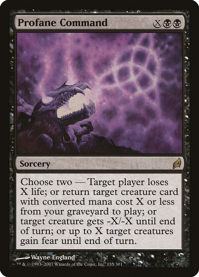 Profane Command [Lorwyn] | Card Merchant Takapuna