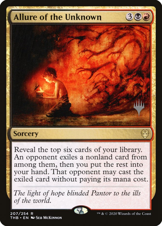 Allure of the Unknown (Promo Pack) [Theros Beyond Death Promos] | Card Merchant Takapuna