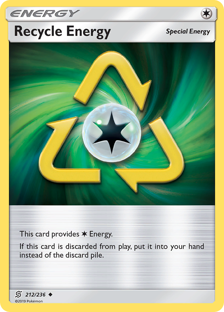 Recycle Energy (212/236) [Sun & Moon: Unified Minds] | Card Merchant Takapuna