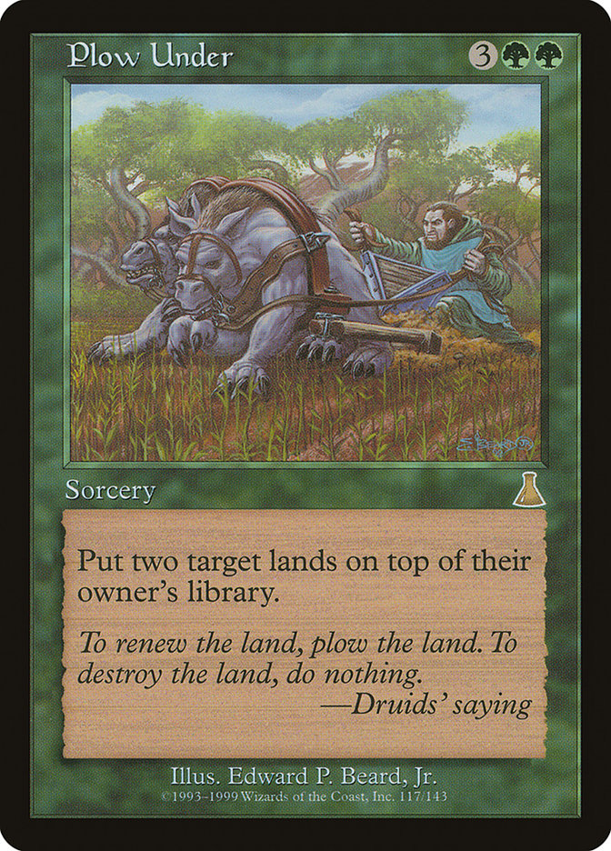 Plow Under [Urza's Destiny] | Card Merchant Takapuna