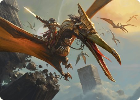 Skyhunter Strike Force Art Card [Phyrexia: All Will Be One Art Series] | Card Merchant Takapuna