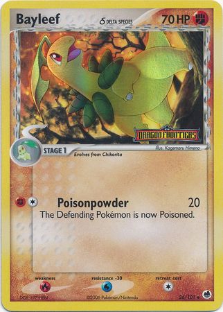 Bayleef (26/101) (Delta Species) (Stamped) [EX: Dragon Frontiers] | Card Merchant Takapuna