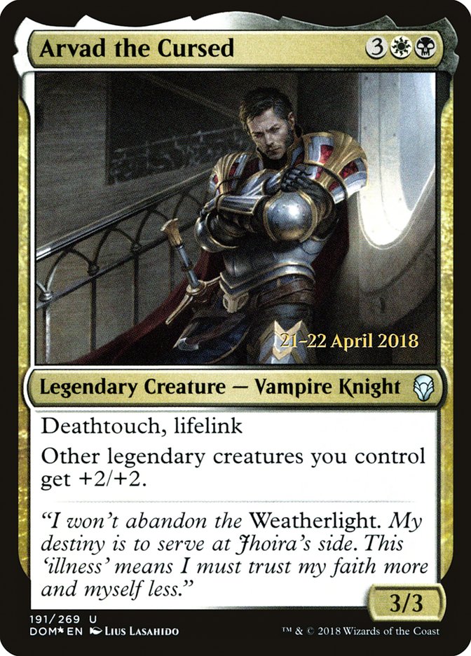 Arvad the Cursed [Dominaria Prerelease Promos] | Card Merchant Takapuna