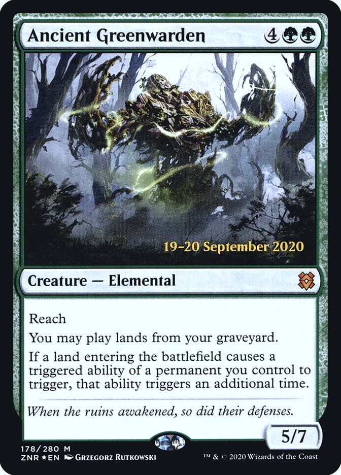 Ancient Greenwarden [Zendikar Rising Prerelease Promos] | Card Merchant Takapuna