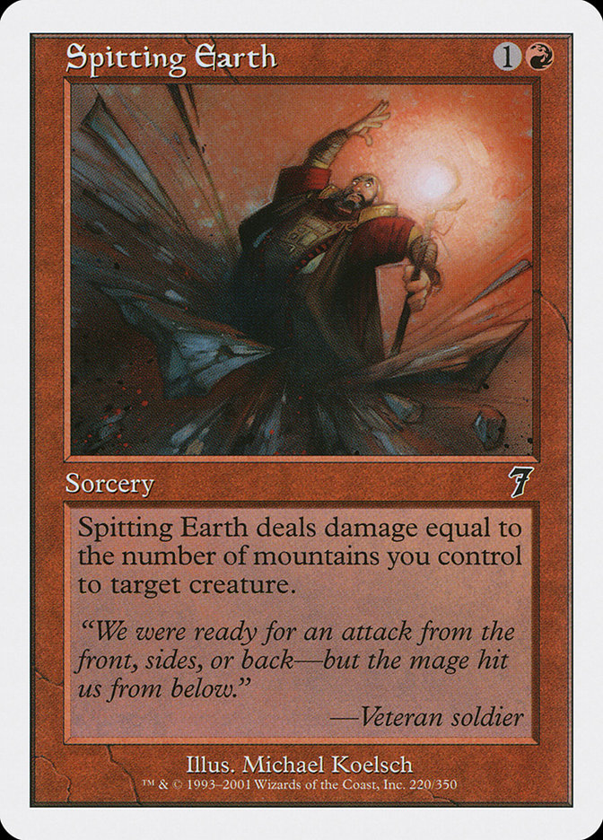 Spitting Earth [Seventh Edition] | Card Merchant Takapuna