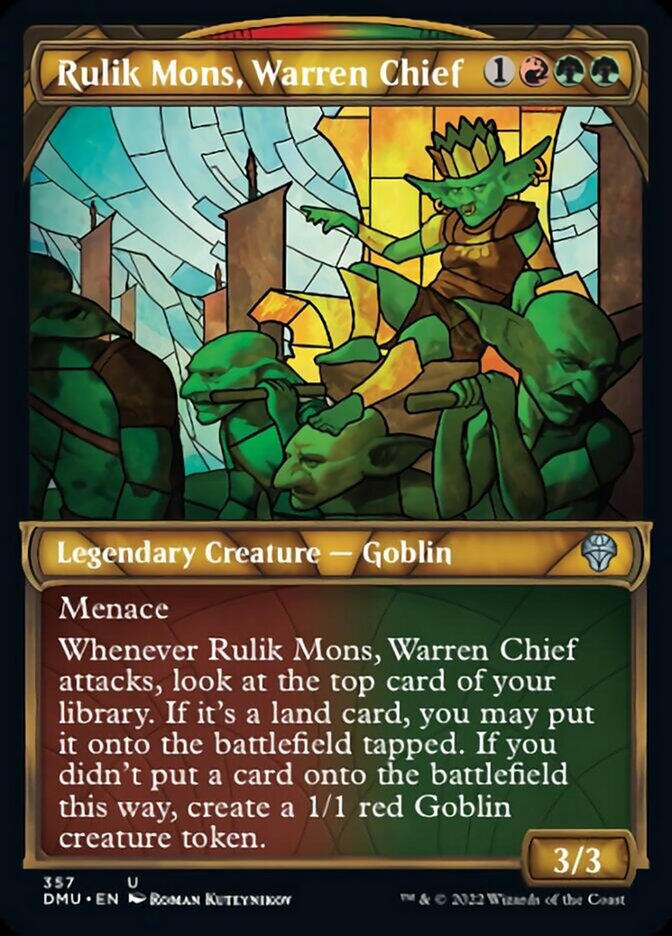 Rulik Mons, Warren Chief (Showcase Textured) [Dominaria United] | Card Merchant Takapuna