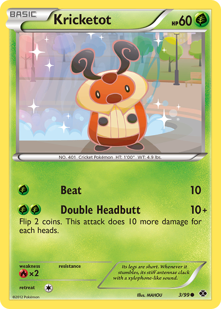 Kricketot (3/99) [Black & White: Next Destinies] | Card Merchant Takapuna