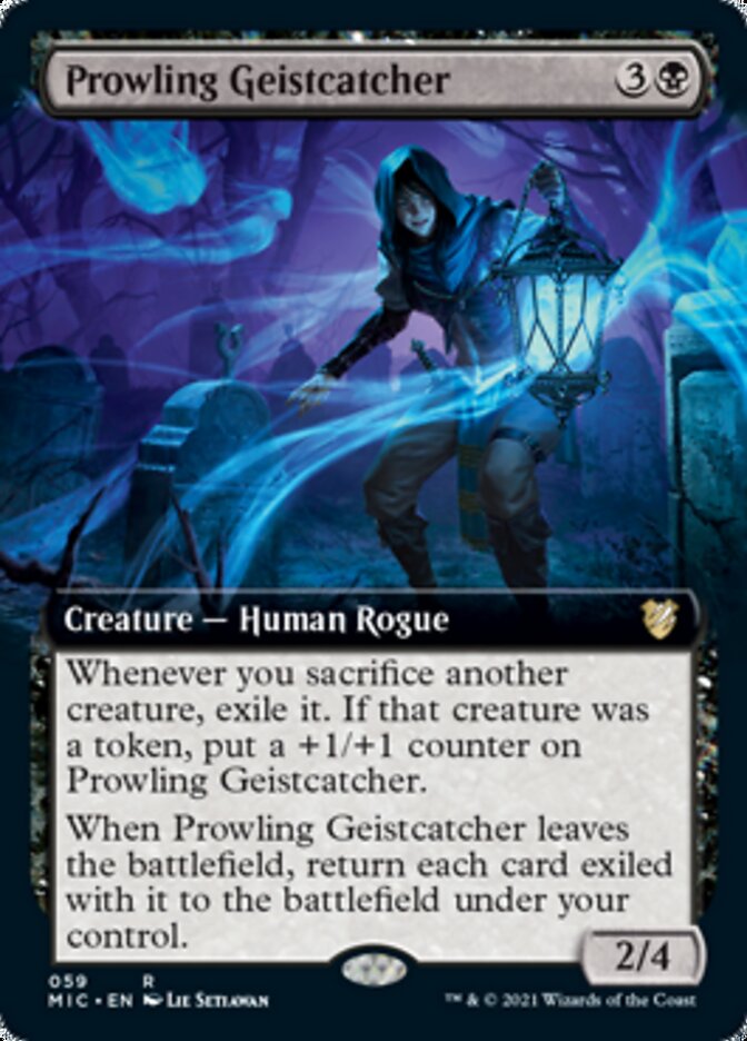 Prowling Geistcatcher (Extended Art) [Innistrad: Midnight Hunt Commander] | Card Merchant Takapuna