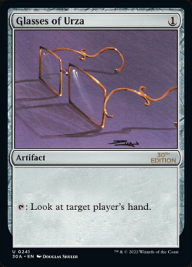 Glasses of Urza [30th Anniversary Edition] | Card Merchant Takapuna