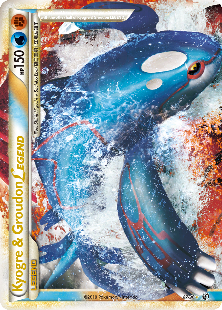 Kyogre & Groudon LEGEND (87/90) [HeartGold & SoulSilver: Undaunted] | Card Merchant Takapuna