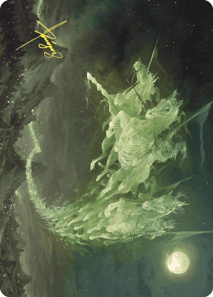 Moonshaker Cavalry Art Card (Gold-Stamped Signature) [Wilds of Eldraine Art Series] | Card Merchant Takapuna