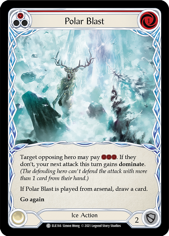 Polar Blast (Red) [ELE166] (Tales of Aria)  1st Edition Rainbow Foil | Card Merchant Takapuna