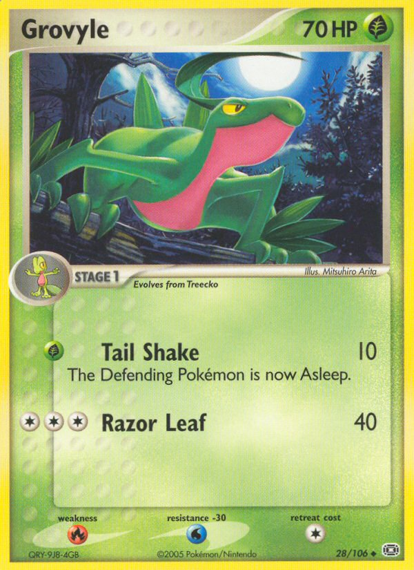 Grovyle (28/106) [EX: Emerald] | Card Merchant Takapuna