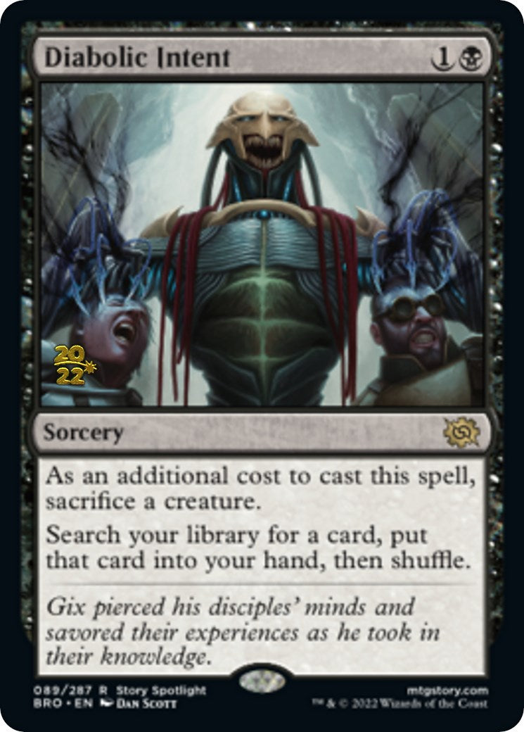 Diabolic Intent [The Brothers' War Prerelease Promos] | Card Merchant Takapuna