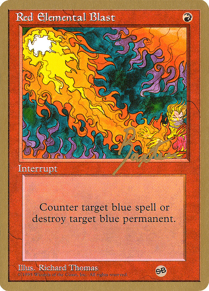 Red Elemental Blast (George Baxter) (SB) [Pro Tour Collector Set] | Card Merchant Takapuna