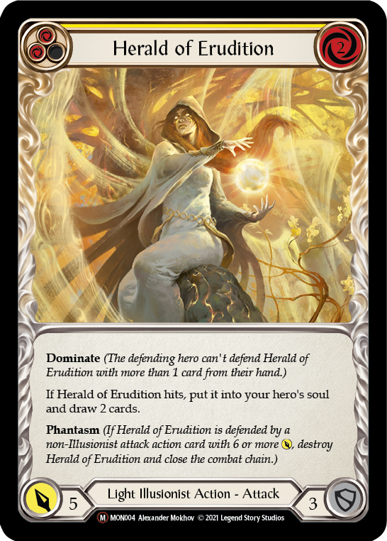 Herald of Erudition [U-MON004-RF] (Monarch Unlimited)  Unlimited Rainbow Foil | Card Merchant Takapuna