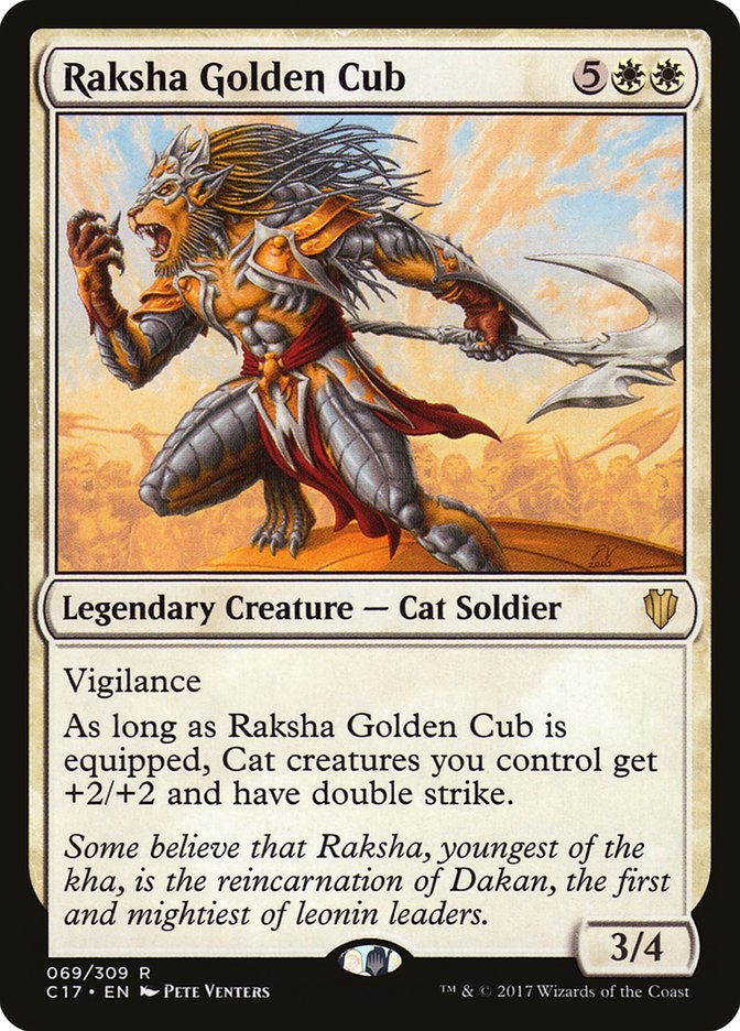 Raksha Golden Cub [Commander 2017] | Card Merchant Takapuna