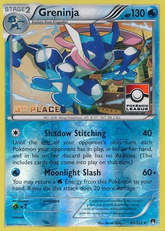 Greninja (40/122) (League Promo 3rd Place) [XY: BREAKpoint] | Card Merchant Takapuna
