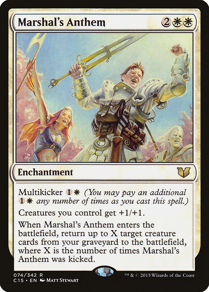 Marshal's Anthem [Commander 2015] | Card Merchant Takapuna