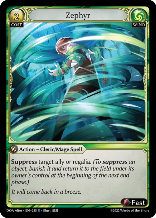 Zephyr (235) [Dawn of Ashes: Alter Edition] | Card Merchant Takapuna