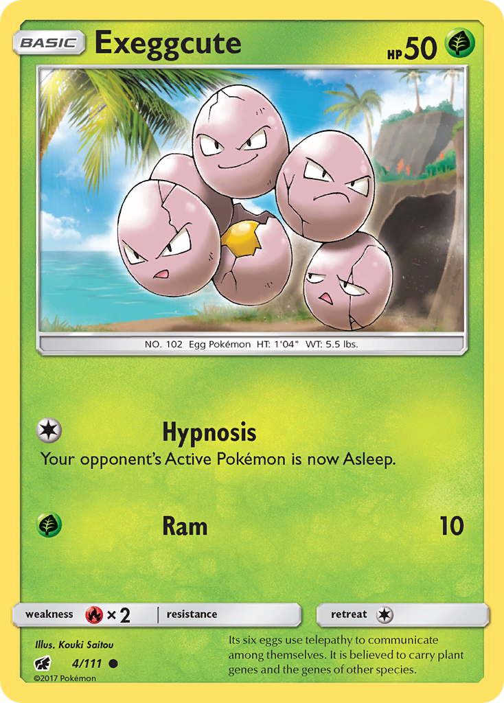 Exeggcute (4/111) [Sun & Moon: Crimson Invasion] | Card Merchant Takapuna