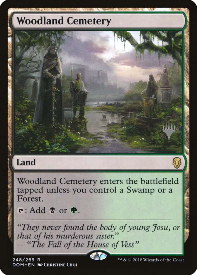 Woodland Cemetery (Promo Pack) [Dominaria Promos] | Card Merchant Takapuna