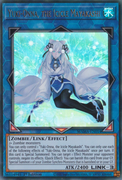 Yuki-Onna, the Icicle Mayakashi [MAMA-EN014] Ultra Rare | Card Merchant Takapuna